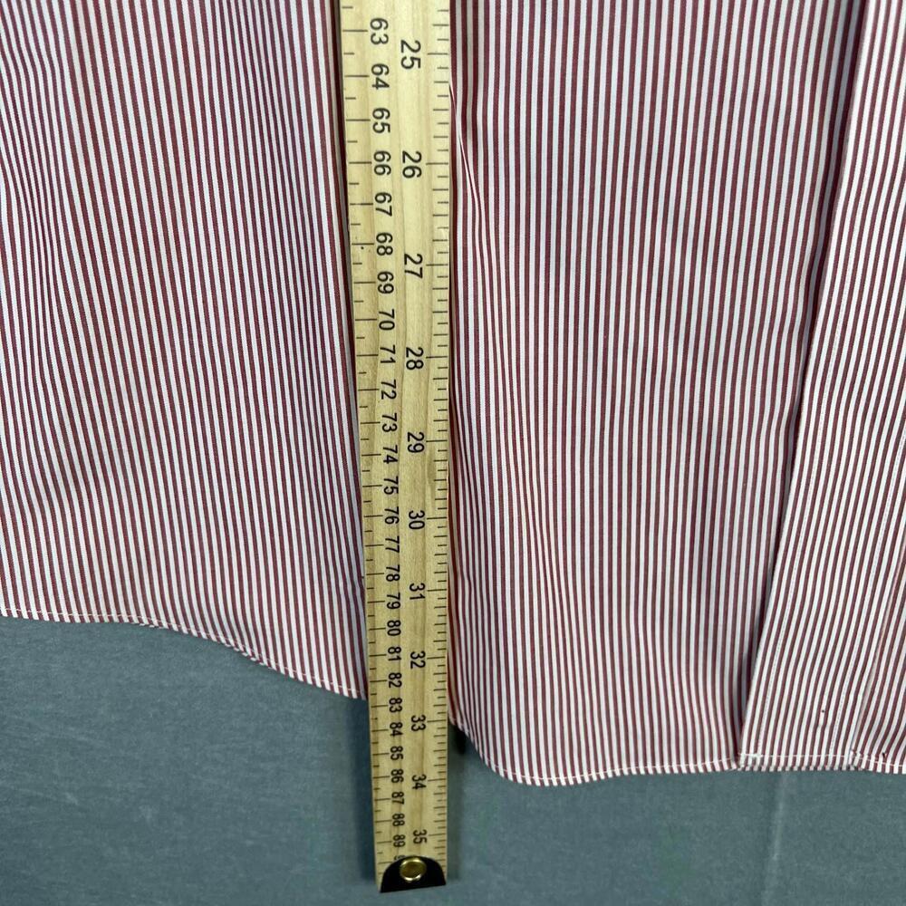 Brooks Brothers Shirt Mens 17-4/5 Red Striped Original Polo 346 Button Down - Picture 7 of 7